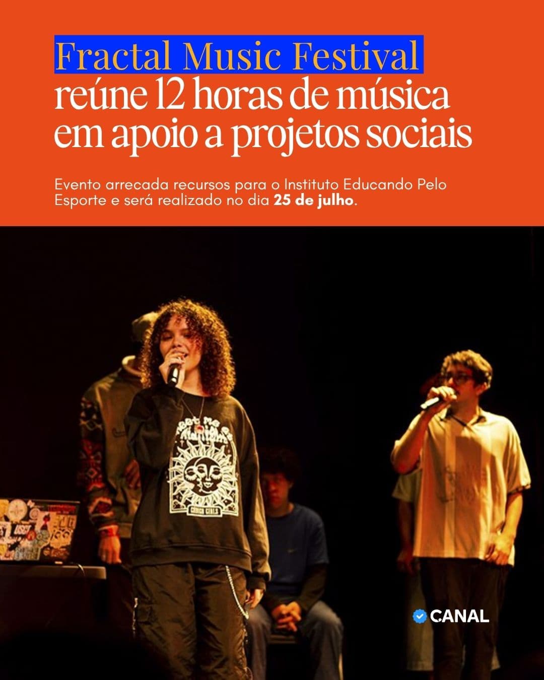 Fractal Music Festival reúne 12 horas de música em apoio a projetos sociais